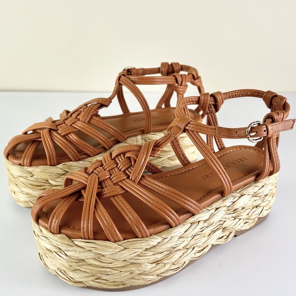NEW ULLA JOHNSON LEATHER PLATFORM SANDALS - Picture 8 of 12